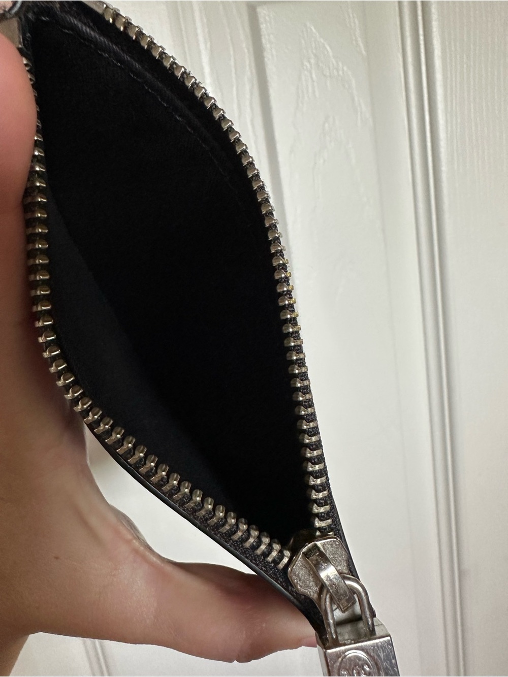 Alexander McQueen Black Embossed Leather Card with Wallet - Picture 5 of 5